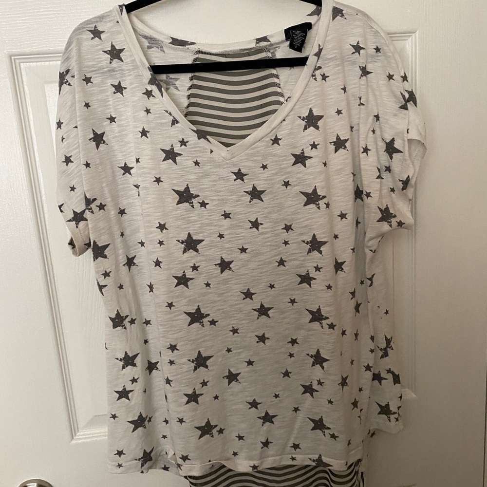 Torrid Stars and Stripes Hi-Low Tee